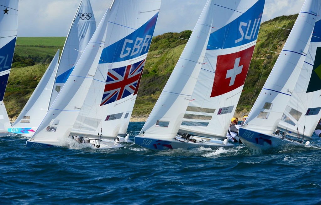 Percy and Simpson GBR, Marazzi and Maria SUI, Star - London Olympics 2012 Day 1 © Sail-World.com http://www.sail-world.com